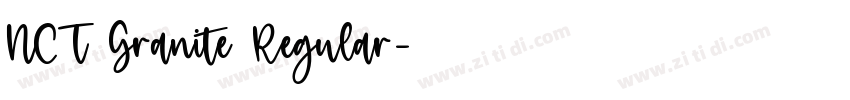 NCT Granite Regular字体转换